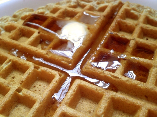 Waffle with Spread